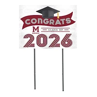 Morehouse Maroon Tigers 18" x 24" 2026 Grad Yard Sign with Stakes