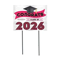 Muskingum Muskies 18" x 24" 2026 Grad Yard Sign with Stakes