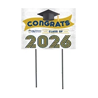 College of New Jersey Lions 18" x 24" 2026 Grad Yard Sign with Stakes