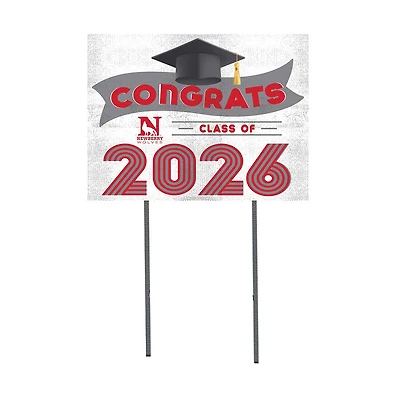 Newberry College Wolves 18" x 24" 2026 Grad Yard Sign with Stakes