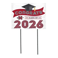 Nicholls State Colonels 18" x 24" 2026 Grad Yard Sign with Stakes