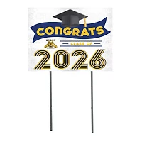 North Carolina A&T Aggies 18" x 24" 2026 Grad Yard Sign with Stakes