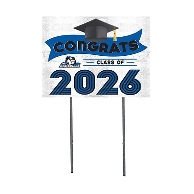UNC Asheville Bulldogs 18" x 24" 2026 Grad Yard Sign with Stakes