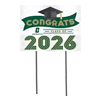 Charlotte 49ers 18" x 24" 2026 Grad Yard Sign with Stakes