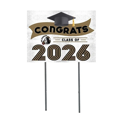 University of North Carolina at Pembroke Braves 18" x 24" 2026 Grad Yard Sign with Stakes