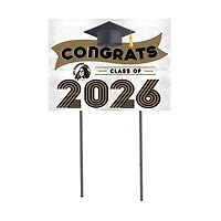 University of North Carolina at Pembroke Braves 18" x 24" 2026 Grad Yard Sign with Stakes