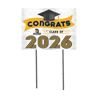 UNCG Spartans 18" x 24" 2026 Grad Yard Sign with Stakes