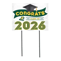 Northern Michigan Wildcats 18" x 24" 2026 Grad Yard Sign with Stakes