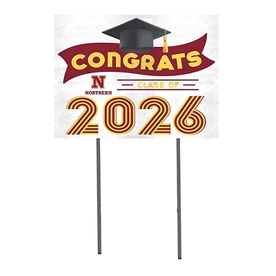 Northern State University Wolves 18" x 24" 2026 Grad Yard Sign with Stakes