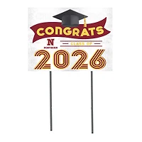 Northern State University Wolves 18" x 24" 2026 Grad Yard Sign with Stakes