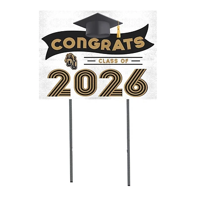 Oakland Golden Grizzlies 18" x 24" 2026 Grad Yard Sign with Stakes