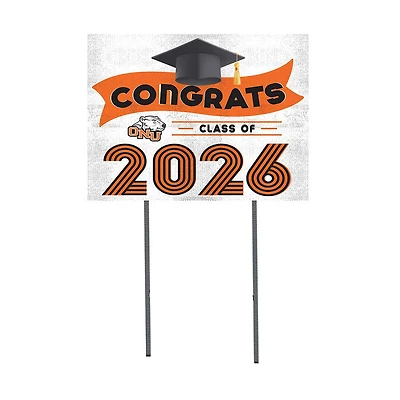 Ohio Northern Polar Bears 18" x 24" 2026 Grad Yard Sign with Stakes