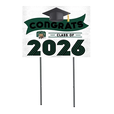 Ohio Bobcats 18" x 24" 2026 Grad Yard Sign with Stakes