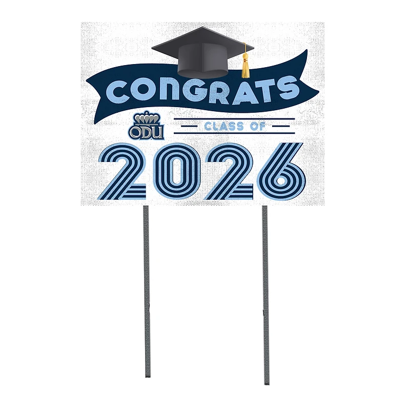 Old Dominion Monarchs 18" x 24" 2026 Grad Yard Sign with Stakes