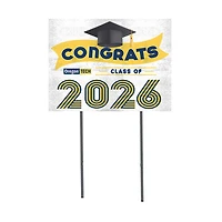 Oregon Tech Hustlin' Owls 18" x 24" 2026 Grad Yard Sign with Stakes