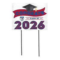 Pennsylvania Quakers 18" x 24" 2026 Grad Yard Sign with Stakes