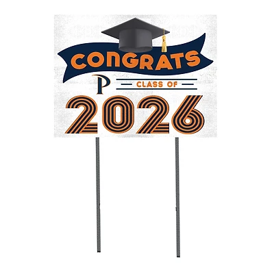 Pepperdine Waves 18" x 24" 2026 Grad Yard Sign with Stakes