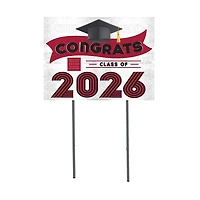 Phillips Exeter Academy Big Red 18" x 24" 2026 Grad Yard Sign with Stakes