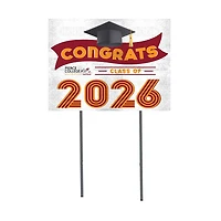Pierce College Raiders 18" x 24" 2026 Grad Yard Sign with Stakes