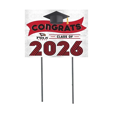 Polk State College Eagles 18" x 24" 2026 Grad Yard Sign with Stakes