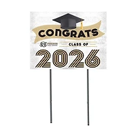 Purdue Fort Wayne Mastodons 18" x 24" 2026 Grad Yard Sign with Stakes