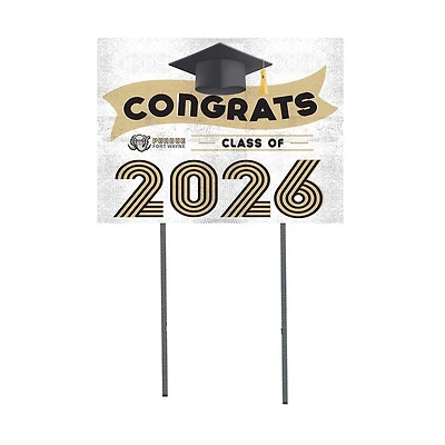 Purdue Fort Wayne Mastodons 18" x 24" 2026 Grad Yard Sign with Stakes