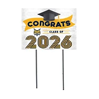 Quinnipiac Bobcats 18" x 24" 2026 Grad Yard Sign with Stakes