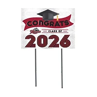 Rider Broncs 18" x 24" 2026 Grad Yard Sign with Stakes