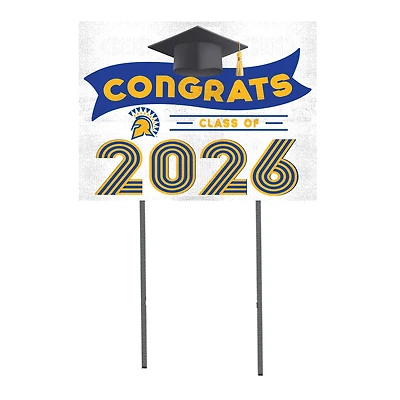 San Jose State Spartans 18" x 24" 2026 Grad Yard Sign with Stakes