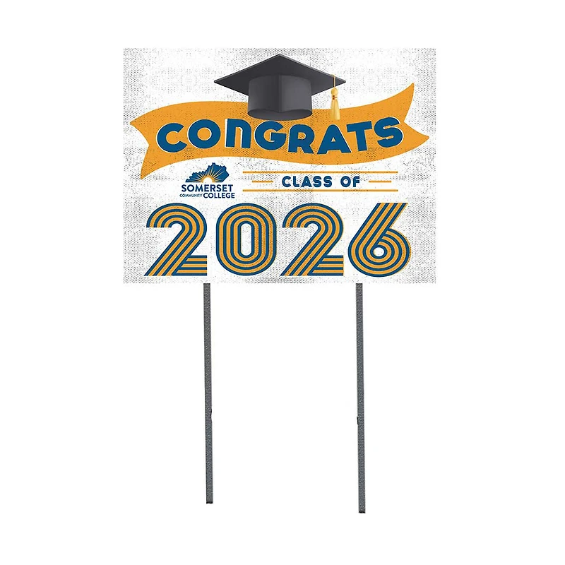Somerset Community College 18" x 24" 2026 Grad Yard Sign with Stakes