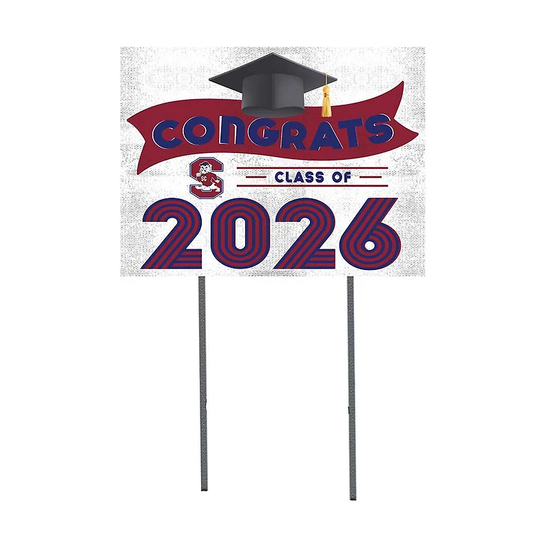 South Carolina State Bulldogs 18" x 24" 2026 Grad Yard Sign with Stakes