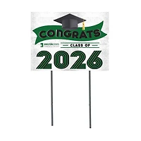 Shelton State Buccaneers 18" x 24" 2026 Grad Yard Sign with Stakes