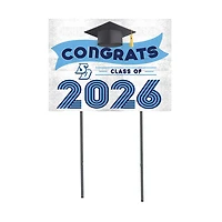 San Diego Toreros 18" x 24" 2026 Grad Yard Sign with Stakes