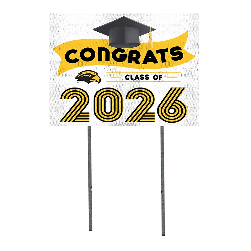 Southern Miss Golden Eagles 18" x 24" 2026 Grad Yard Sign with Stakes