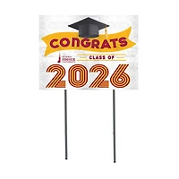 St. John Fisher Cardinals 18" x 24" 2026 Grad Yard Sign with Stakes