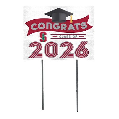 Stanford Cardinal 18" x 24" 2026 Grad Yard Sign with Stakes