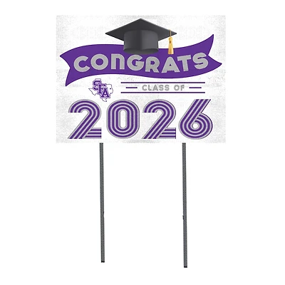 Stephen F Austin Lumberjacks 18" x 24" 2026 Grad Yard Sign with Stakes