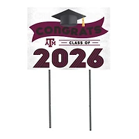 Texas A&M Aggies 18" x 24" 2026 Grad Yard Sign with Stakes
