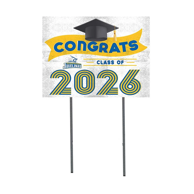 Texas A&M Kingsville Javelinas 18" x 24" 2026 Grad Yard Sign with Stakes