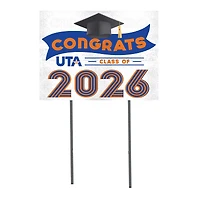 UT Arlington Mavericks 18" x 24" 2026 Grad Yard Sign with Stakes