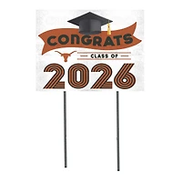 Texas Longhorns 18" x 24" 2026 Grad Yard Sign with Stakes