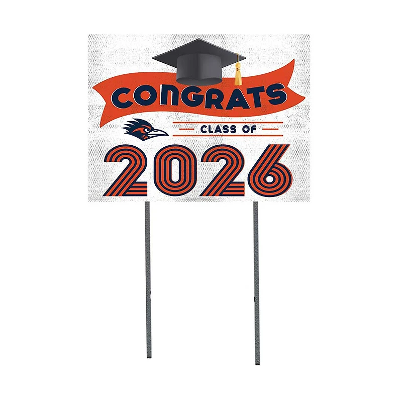 UTSA Roadrunners 18" x 24" 2026 Grad Yard Sign with Stakes