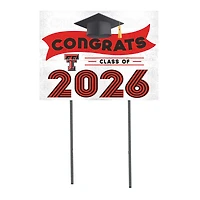 Texas Tech Red Raiders 18" x 24" 2026 Grad Yard Sign with Stakes