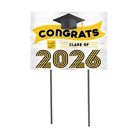 Saint Rose Golden Knights 18" x 24" 2026 Grad Yard Sign with Stakes