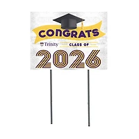 Trinity Tigers 18" x 24" 2026 Grad Yard Sign with Stakes