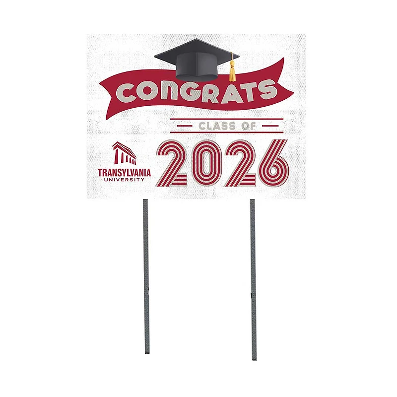 Transylvania Pioneers 18" x 24" 2026 Grad Yard Sign with Stakes