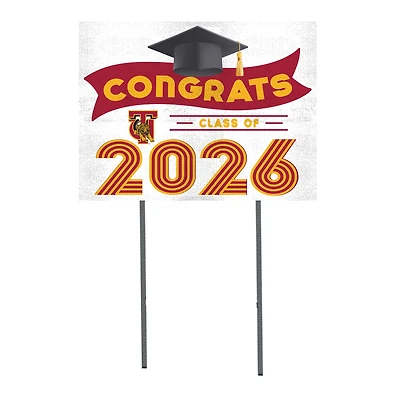 Tuskegee Golden Tigers 18" x 24" 2026 Grad Yard Sign with Stakes