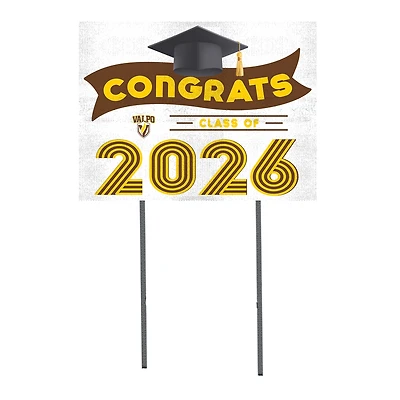 Valparaiso University 18" x 24" 2026 Grad Yard Sign with Stakes
