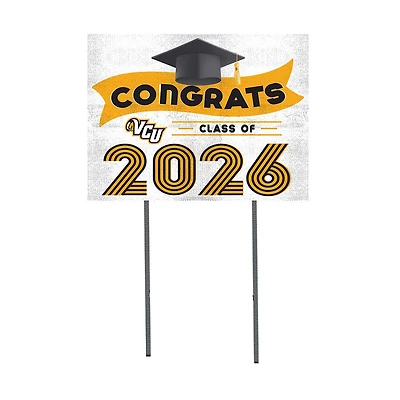 VCU Rams 18" x 24" 2026 Grad Yard Sign with Stakes