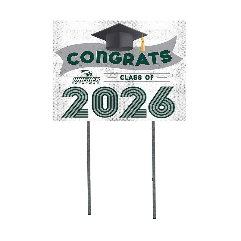 Wagner College Seahawks 18" x 24" 2026 Grad Yard Sign with Stakes